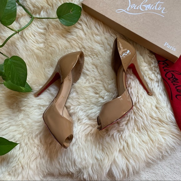 Christian Louboutin Madame Claude Nude Peep Pump - Picture 2 of 13